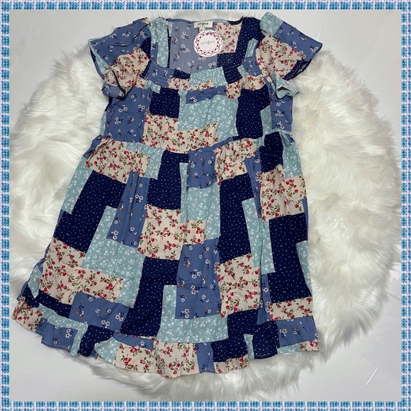 🛍 Umgee Mini Dress W/Square Neckline Ruffled Hem - Picture 8 of 12